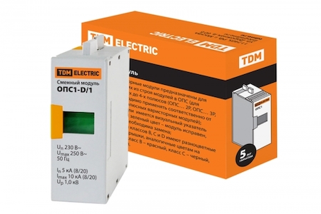 TDM ELECTRIC SQ0201-0013 Сменный модуль ОПС1-D 1P TDM